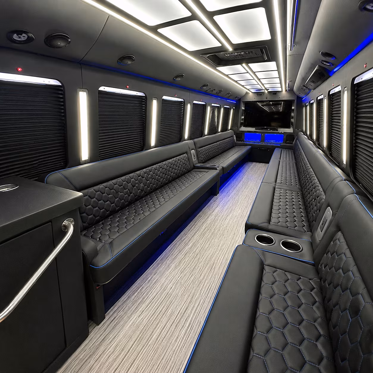 party buses that keep the prom energy going from the first pickup